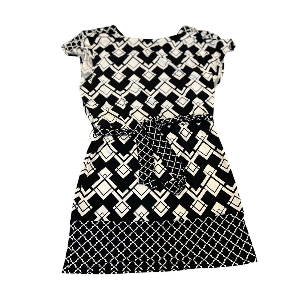White House Black Market geometric sleeveless dress size S